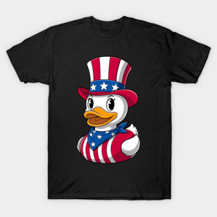 Rubber Duck 4th of July Independence Day T-Shirt