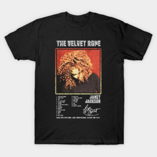 JANET JACKSON - THE VELVET ROPE ||ALBUM TRACKLIST || || T-Shirt