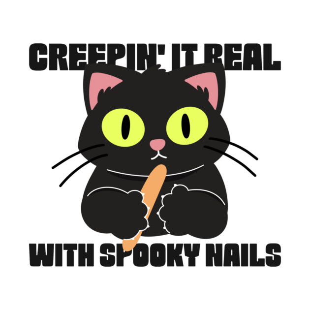 Creepin' It Real with Spooky Nails Halloween Nail Art by Lamount Tees
