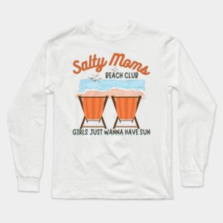 Salty Moms Beach Club Mother's Day Long Sleeve T-Shirt
