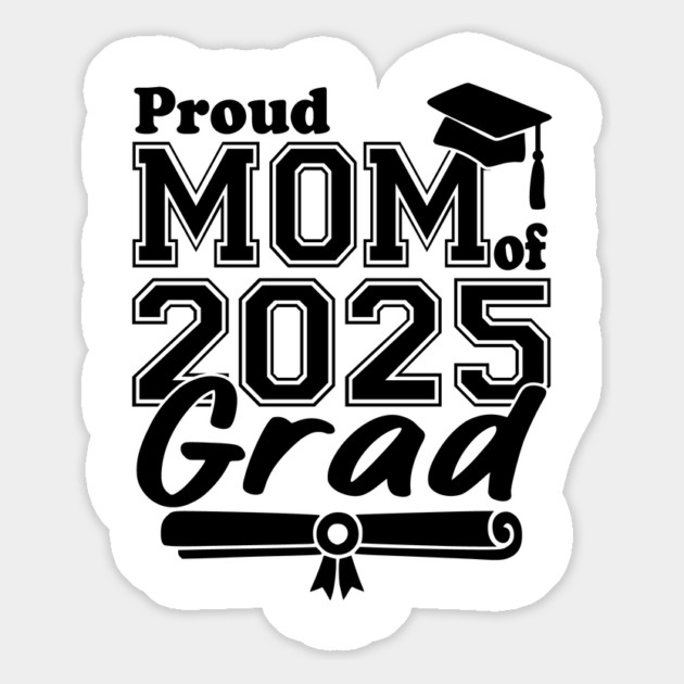 Proud Mom of 2025 Grad – Senior Graduation Gift for Mother – Class of 2025 Family Matching Design Magnet by ArtistTee ⭐⭐⭐⭐⭐