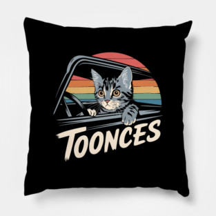 Toonces // retro vintage Pillow