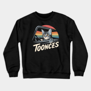 Toonces // retro vintage Crewneck Sweatshirt