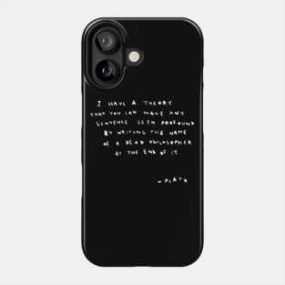 BANKSY Plato Quote Phone Case
