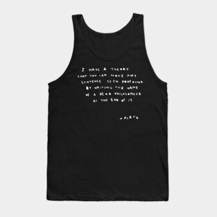 BANKSY Plato Quote Tank Top