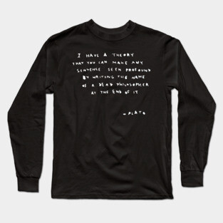 BANKSY Plato Quote Long Sleeve T-Shirt