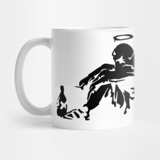 BANKSY Drunken Angel Mug