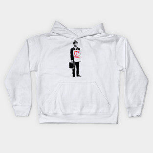 BANKSY Zero Interest in People Kids Hoodie