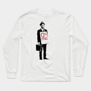 BANKSY Zero Interest in People Long Sleeve T-Shirt