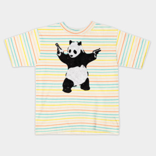BANKSY Armed Panda with Guns Kids T-Shirt
