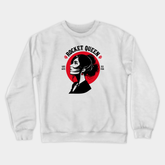 ROCKET QUEEN Crewneck Sweatshirt by artslaves