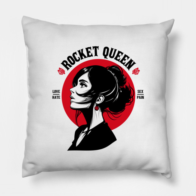 ROCKET QUEEN Pillow by artslaves