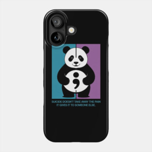 Suicide Pain Semicolon Suicide Prevention Awareness Phone Case