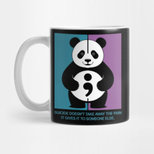 Suicide Pain Semicolon Suicide Prevention Awareness Mug