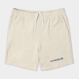 Verified Comedian (Black Text) Shorts