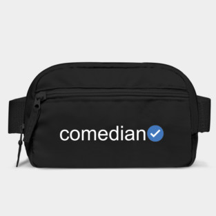 Verified Comedian (White Text) Bag