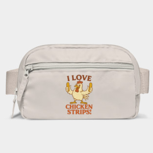 I Love Chicken Strips – Funny Retro Chicken Food Lover Bag