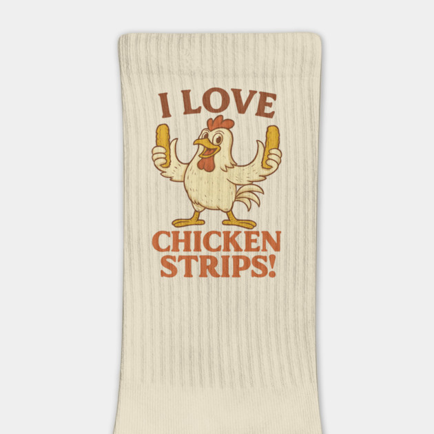 I Love Chicken Strips – Funny Retro Chicken Food Lover by ArtistTee ⭐⭐⭐⭐⭐