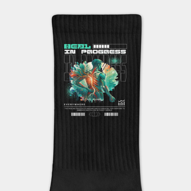 Heal In Progress Mental Health Awareness T-Shirt | Positive Vibes Motivational Merch by MindEcho