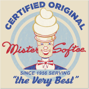 Mister Softee 1956 Emblem Worn Posters and Art