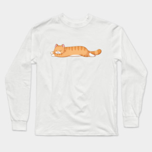 Cute Orange Cat Long Sleeve T-Shirt
