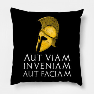 Motivational Ancient Classical Roman Philosophy Latin Quote Pillow