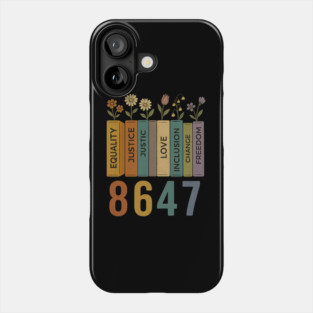 Equal Rights Book Flower 8647 – Feminist Women’s Rights Anti-Trump Phone Case