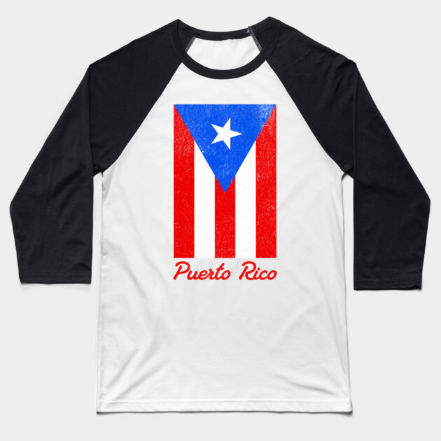 Puerto Rico Pride – Bold Puerto Rican Flag Baseball T-Shirt by DonWillisJrArt