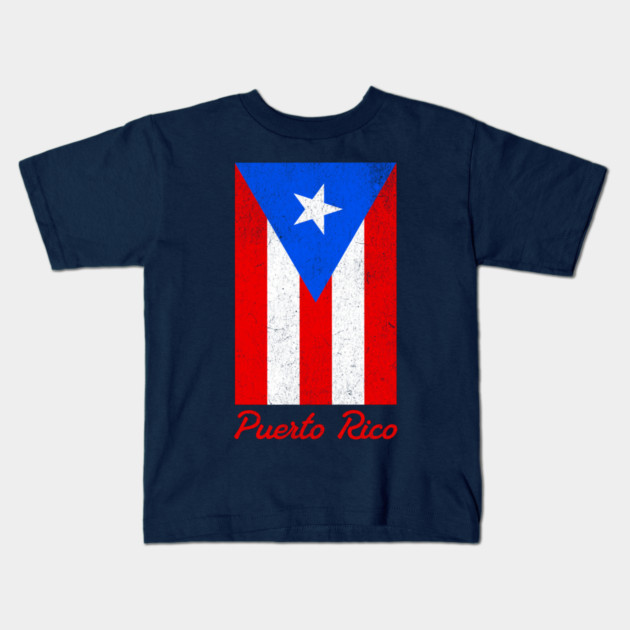 Puerto Rico Pride – Bold Puerto Rican Flag Kids T-Shirt by DonWillisJrArt