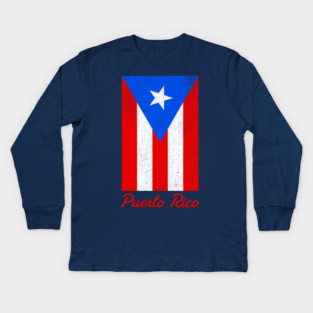 Puerto Rico Pride – Bold Puerto Rican Flag Kids Long Sleeve T-Shirt