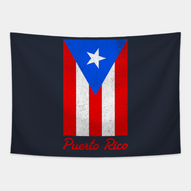 Puerto Rico Pride – Bold Puerto Rican Flag Tapestry by DonWillisJrArt