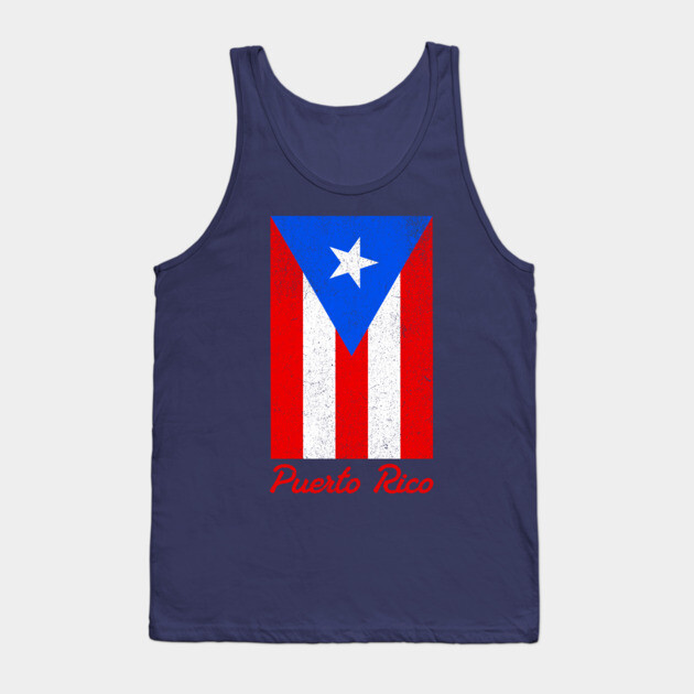 Puerto Rico Pride – Bold Puerto Rican Flag Tank Top by DonWillisJrArt