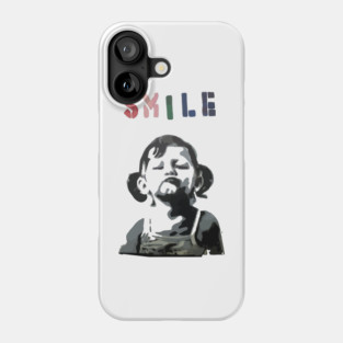 BANKSY SMILE Girl Phone Case