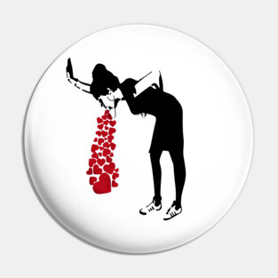 BANKSY Lovesick Pin