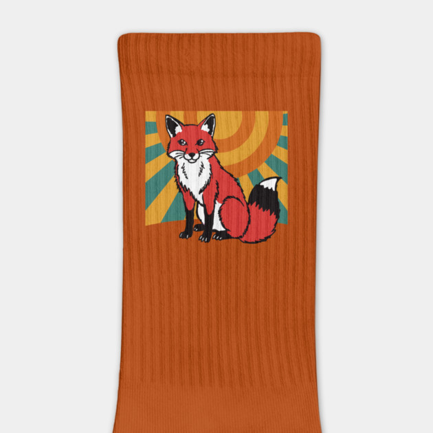 Retro Sunshine Fox – Groovy Woodland Vibes by DonWillisJrArt