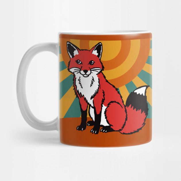 Retro Sunshine Fox – Groovy Woodland Vibes by DonWillisJrArt