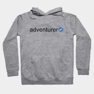 Verified Adventurer (Black Text) Hoodie