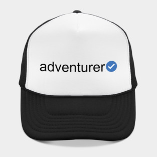 Verified Adventurer (Black Text) Hat