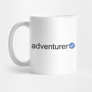 Verified Adventurer (Black Text) Mug