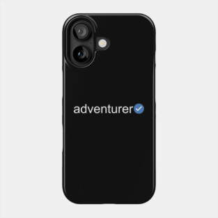 Verified Adventurer (White Text) Phone Case