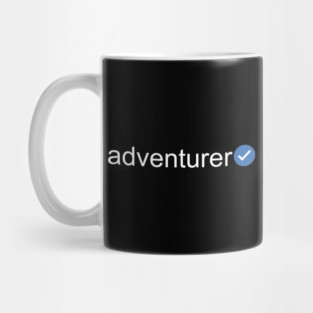 Verified Adventurer (White Text) Mug