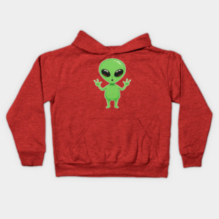 Alien Peace Tee - Greetings From Outer Weird Kids Hoodie