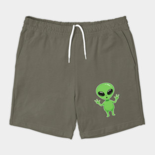 Alien Peace Tee - Greetings From Outer Weird Shorts