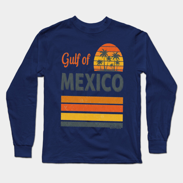 Gulf Mexico Tee - Salty Vibes & Sunny Sighs Long Sleeve T-Shirt by OUTFITPAW
