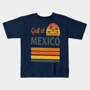 Gulf Mexico Tee - Salty Vibes & Sunny Sighs Kids T-Shirt