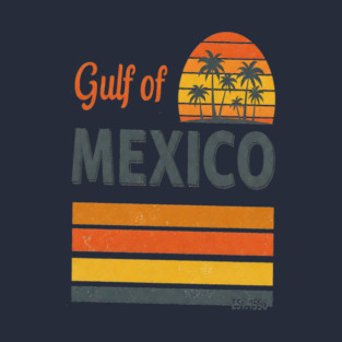 Gulf Mexico Tee - Salty Vibes & Sunny Sighs T-Shirt