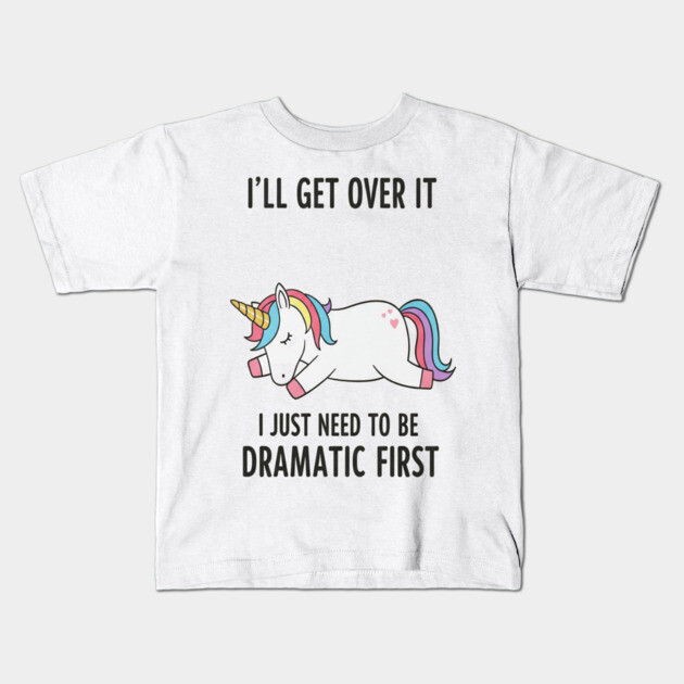 Drama Unicorn Tee - Majestic Meltdown Mode Activated Kids T-Shirt by OUTFITPAW