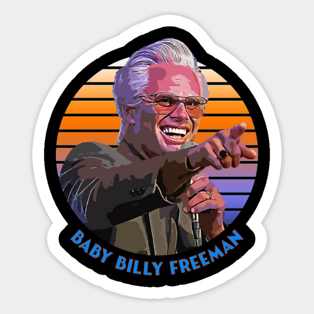 Baby Billy Freeman - Sunset Vintage Retro / Synthwave Magnet by Tv Moments