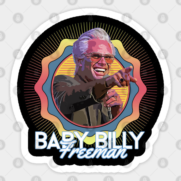 Baby Billy Freeman - Psychedelic Retro / 70s Groovy Sticker by Tv Moments