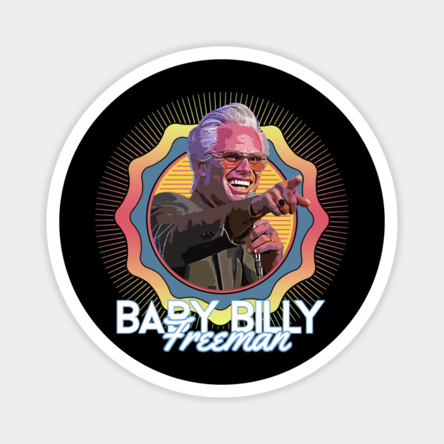 Baby Billy Freeman - Psychedelic Retro / 70s Groovy Magnet by Tv Moments